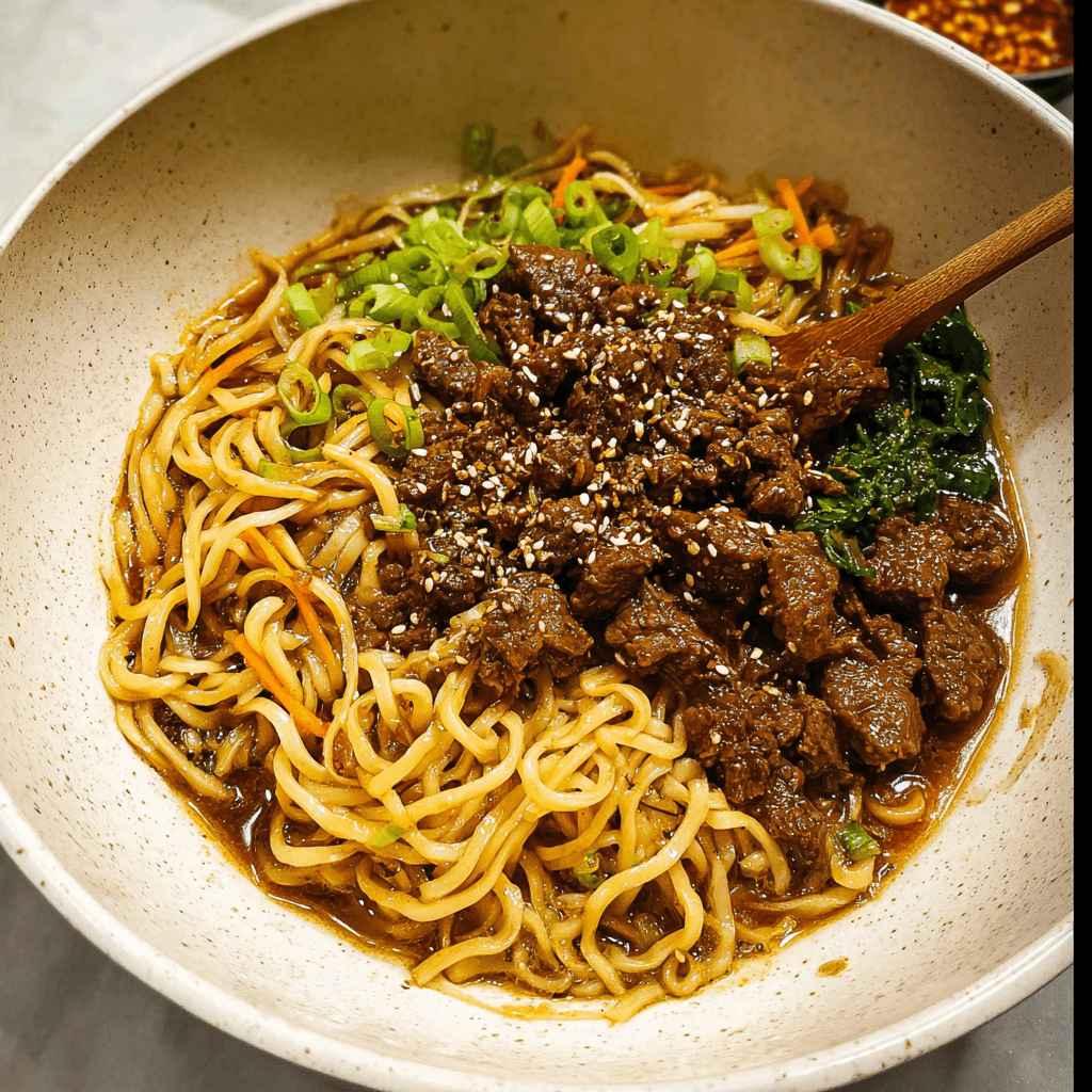 Korean Beef Noodles: A Flavorful Family-Favorite One-Pot Dish