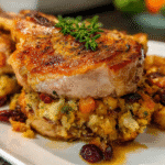 Pork Stuffing-Bed Chops – Eminent Recipes' Flavorful Twist