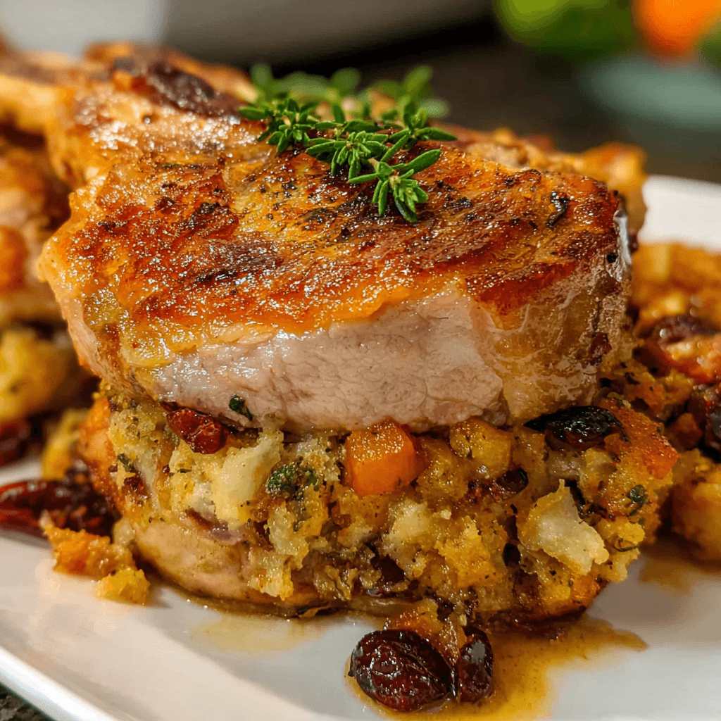 Pork Stuffing-Bed Chops – Eminent Recipes' Flavorful Twist
