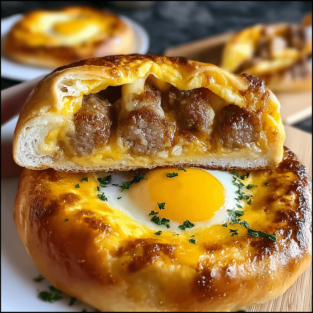 Sausage Egg and Cheese Breakfast Roll Recipe