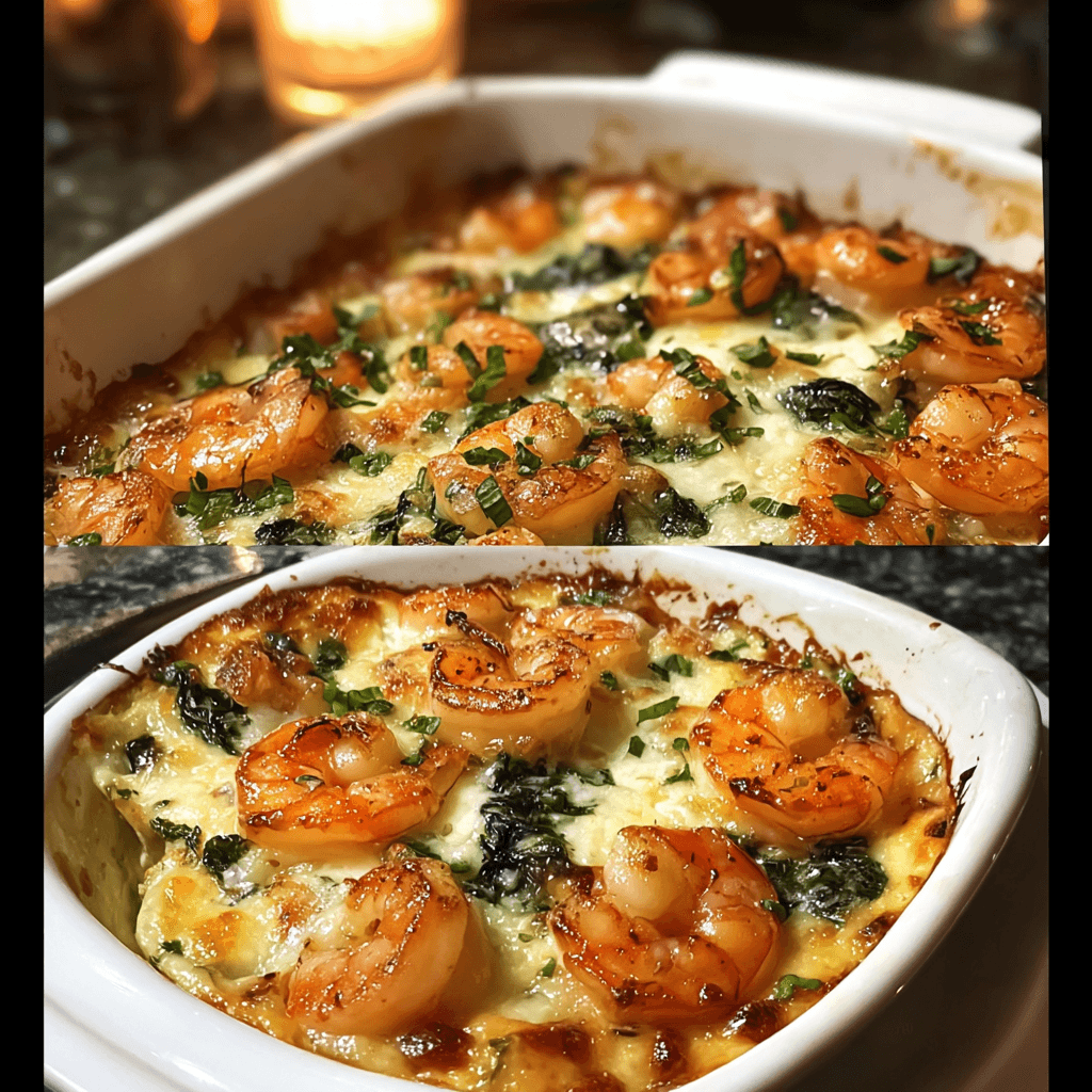 Low-Carb Shrimp Tuscan Bake