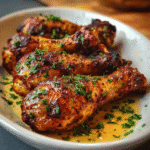 Paprika Chicken Drumsticks with Creamy Sauce