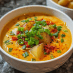 Spicy Cajun Potato Soup with a Creamy Twist