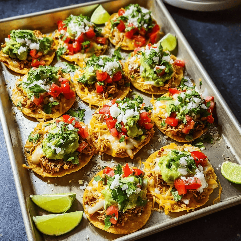 Mini Sheet Pan Tostadas: Quick & Flavorful Mexican Bites