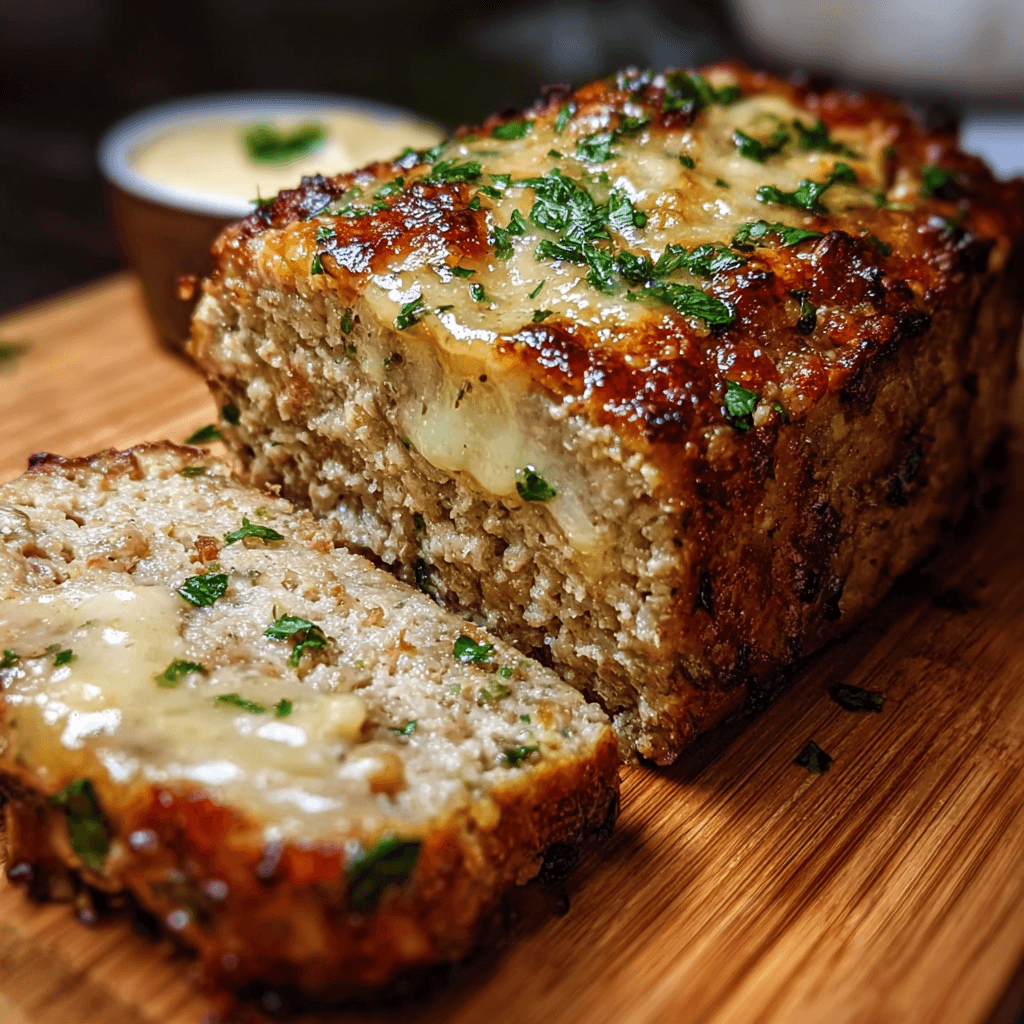 Juicy Garlic Parmesan Chicken Meatloaf Recipe