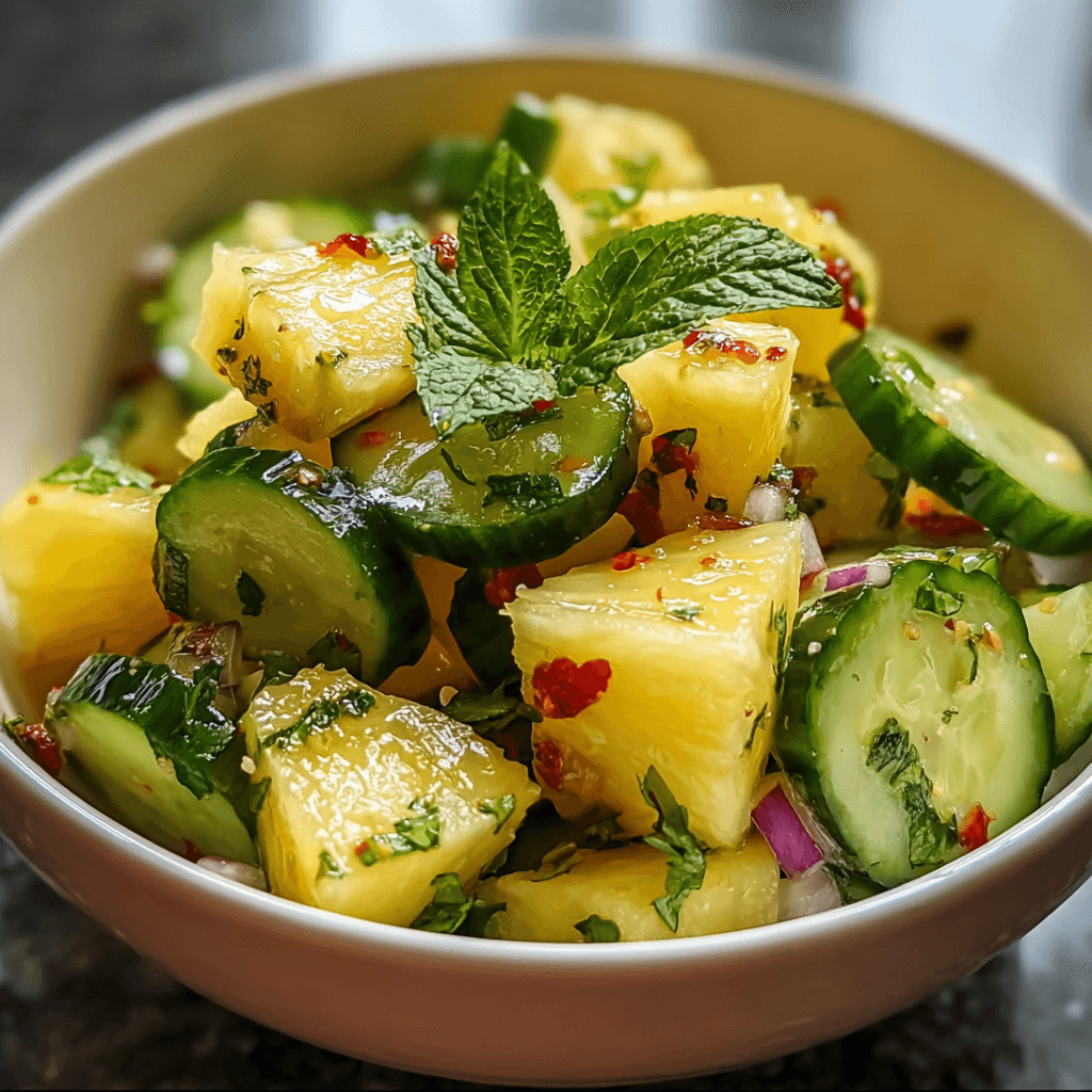 Pineapple Cucumber Salad: Quick, Fresh, and Flavorful