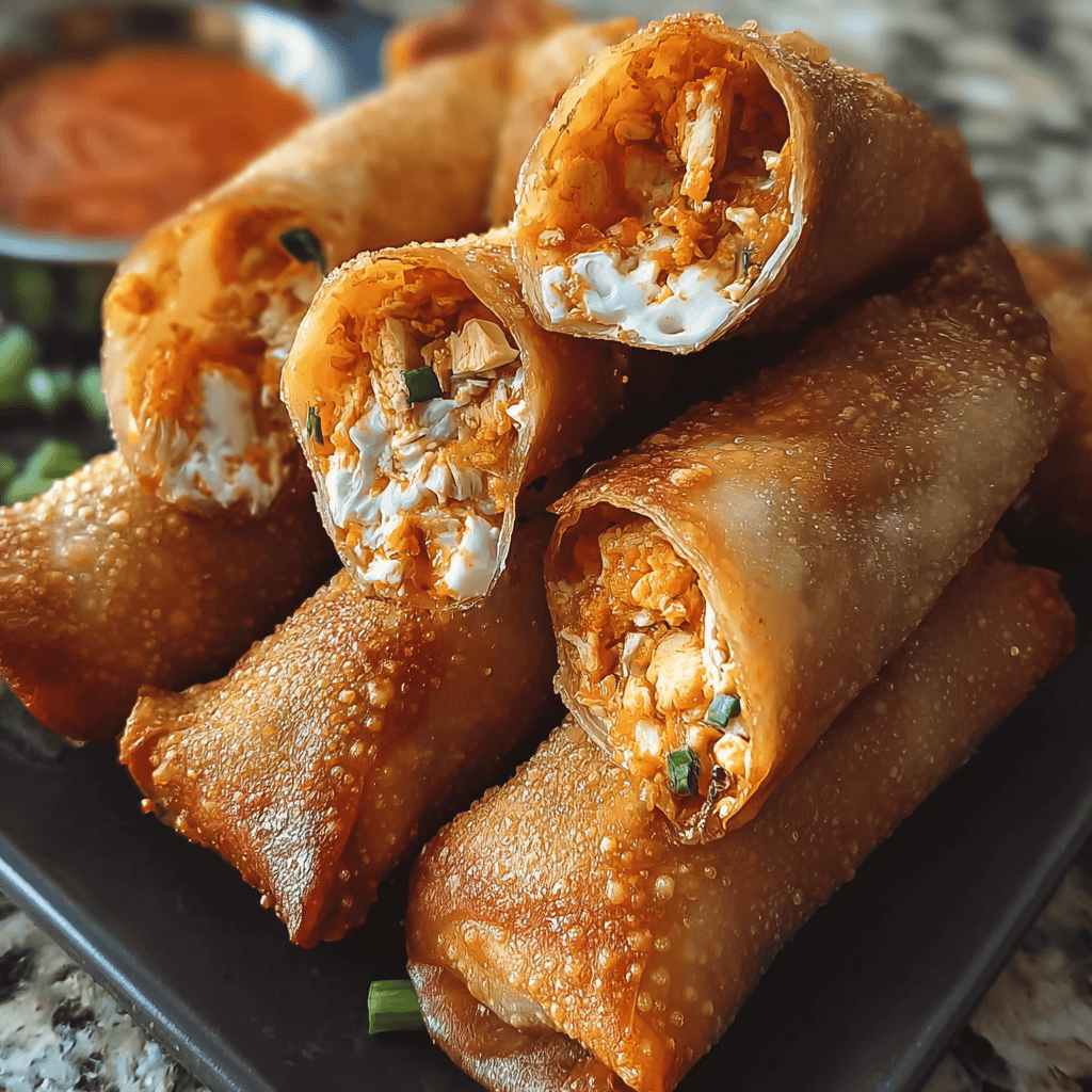 Buffalo Chicken Egg Rolls: A Crispy, Creamy Snack