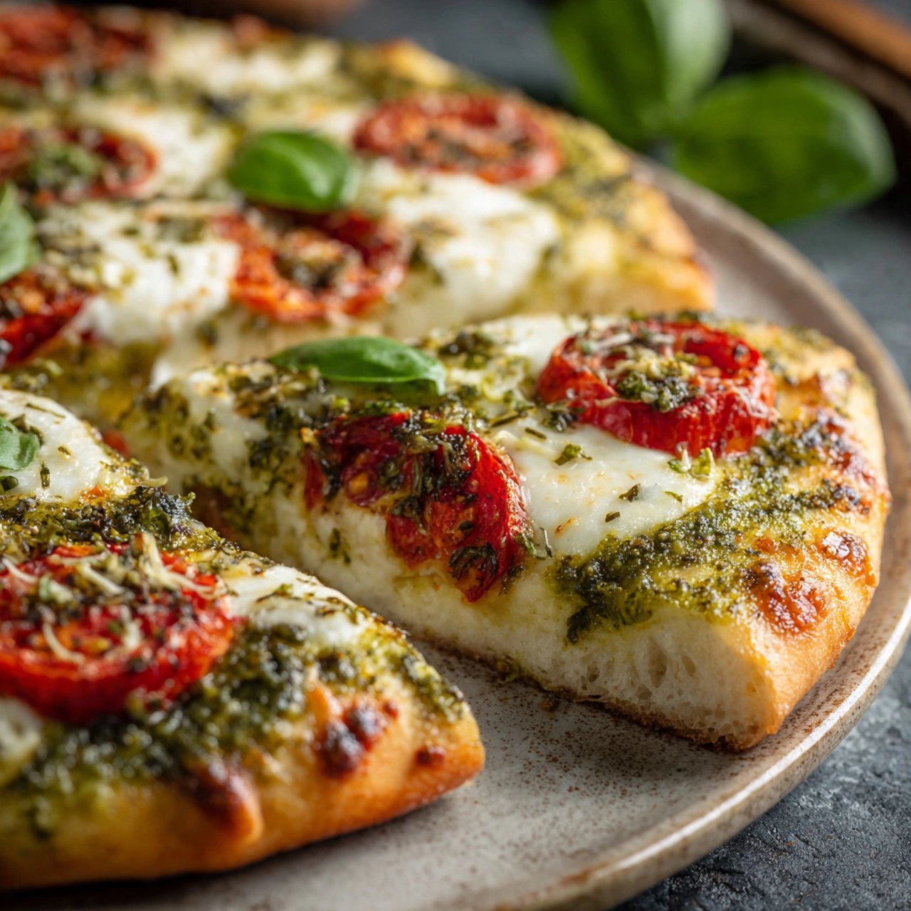 Pesto Pizza Recipe: Quick and Flavorful Dish 1 Pesto Pizza Recipe: Quick and Flavorful Dish