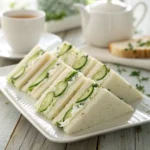 cucumber salad sandwiches with mayonnaise