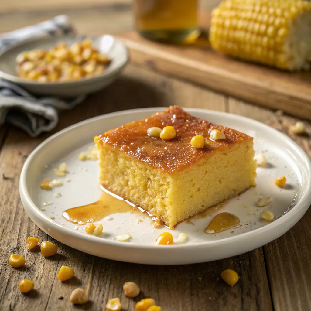 Chi-Chi’s Sweet Corn Cake on white plate
