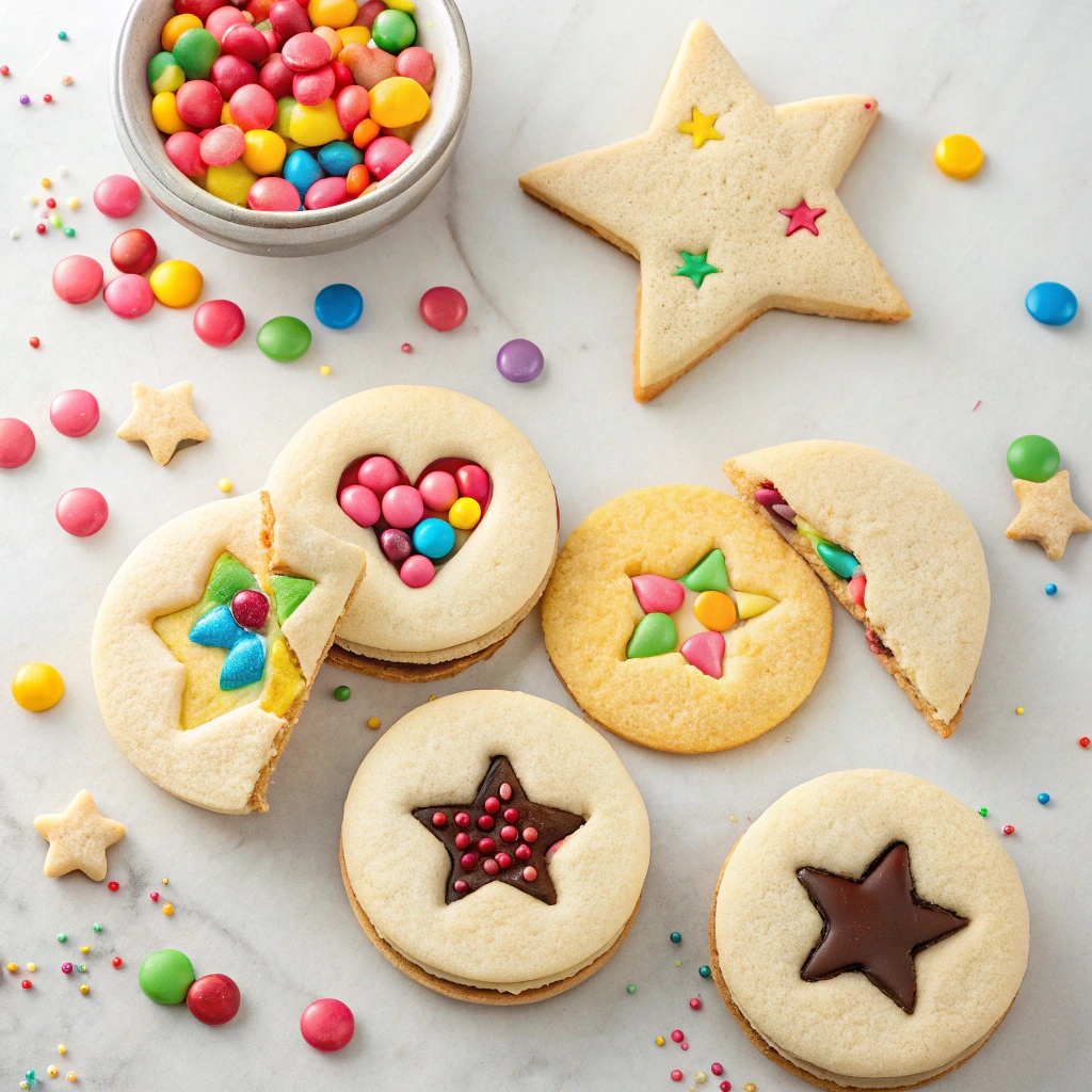 Piñata cookie variations