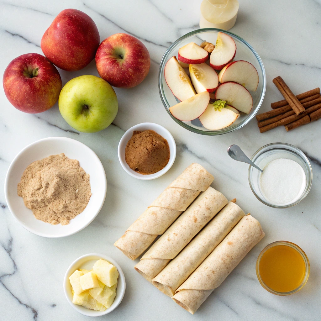Apple Pie Taquitos Recipe – Quick Sweet Tortilla Dessert 10 Ingredients for apple pie taquitos
