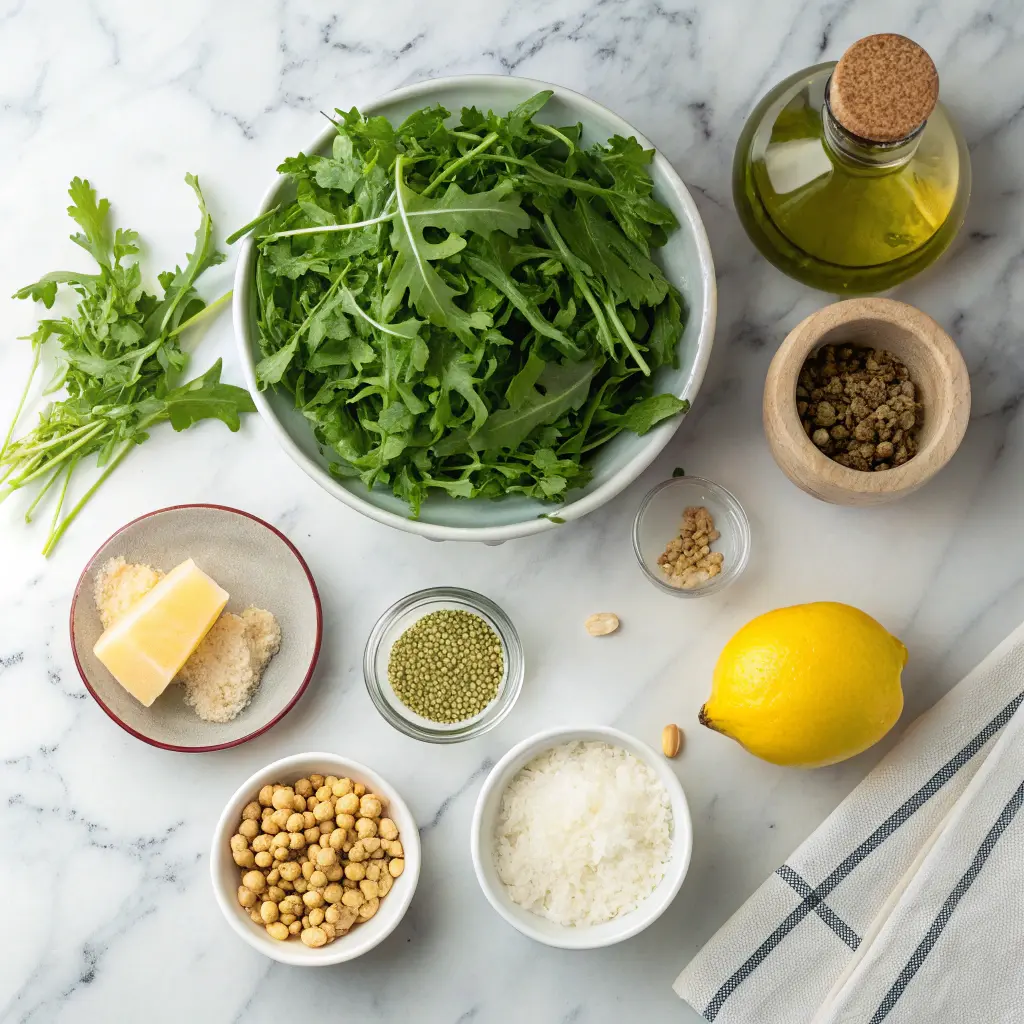 Simple Arugula Pesto – Healthy and Easy to Make 10 Ingredients for arugula pesto