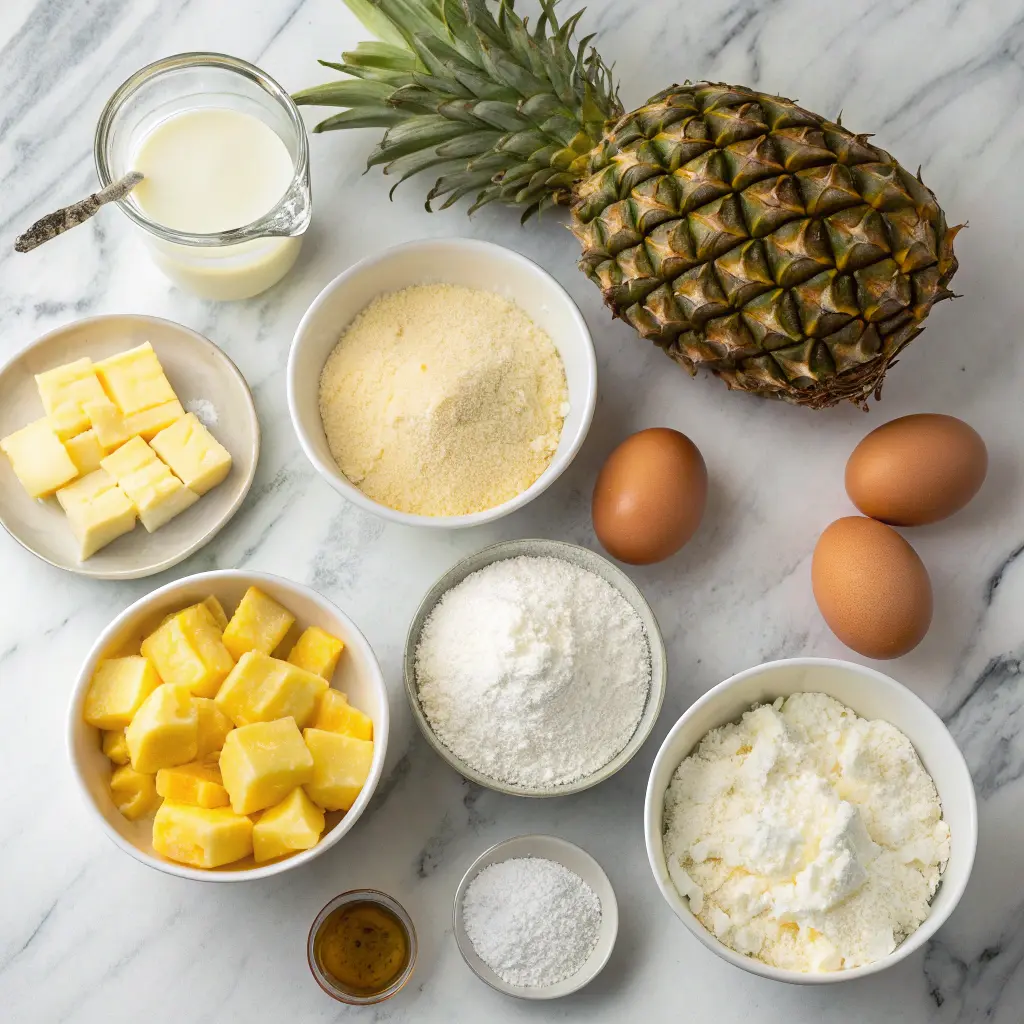 Ingredients for Best Pineapple Cake