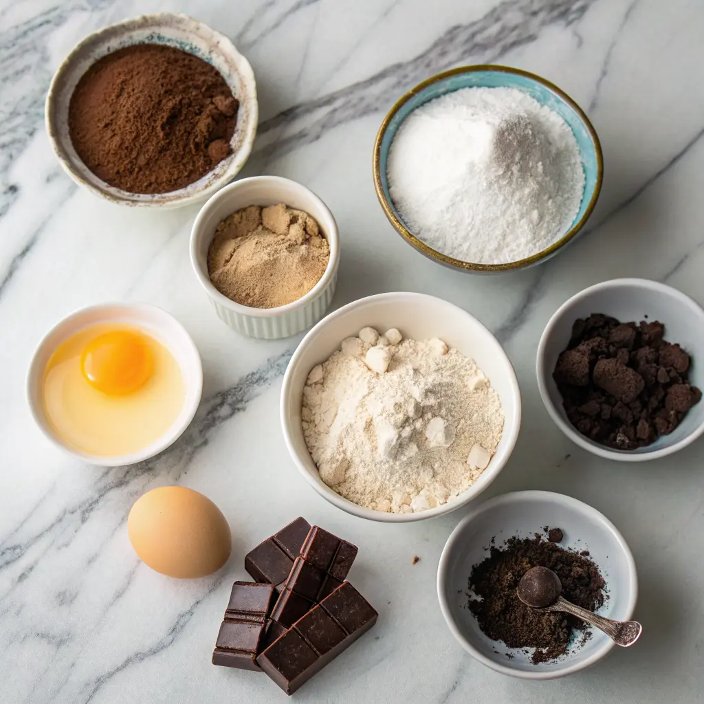 Ingredients for macarons