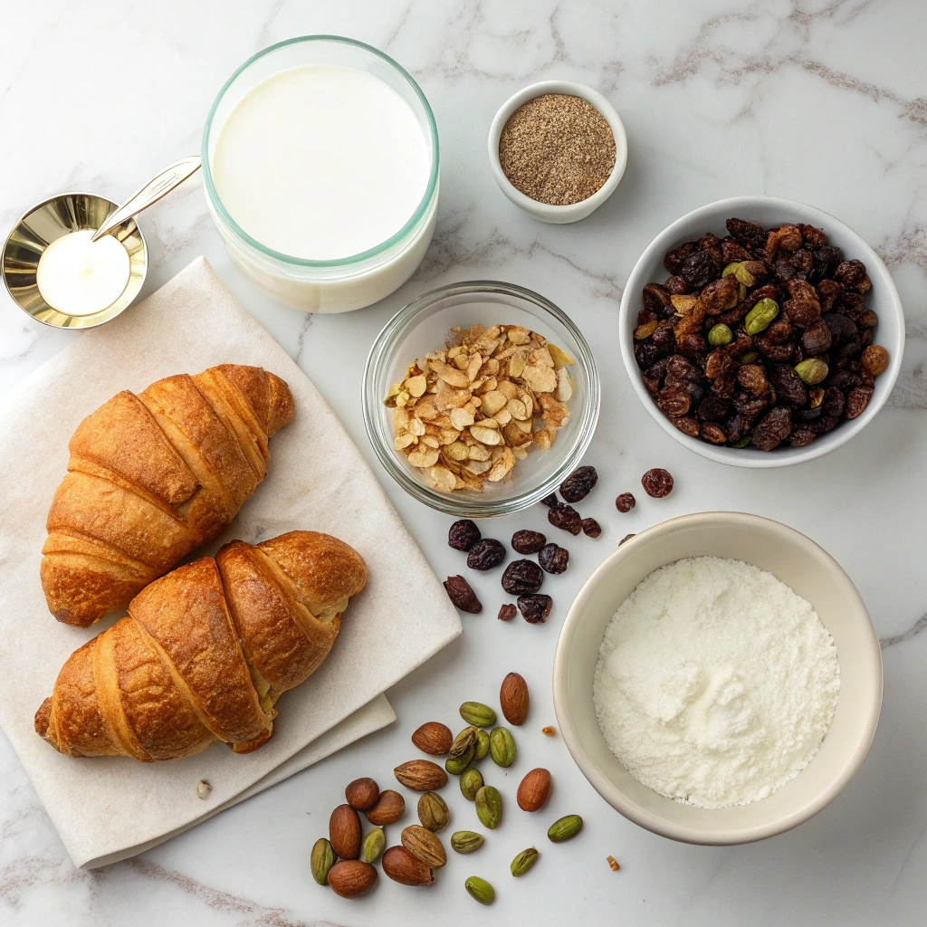 Ingredients for om ali recipe