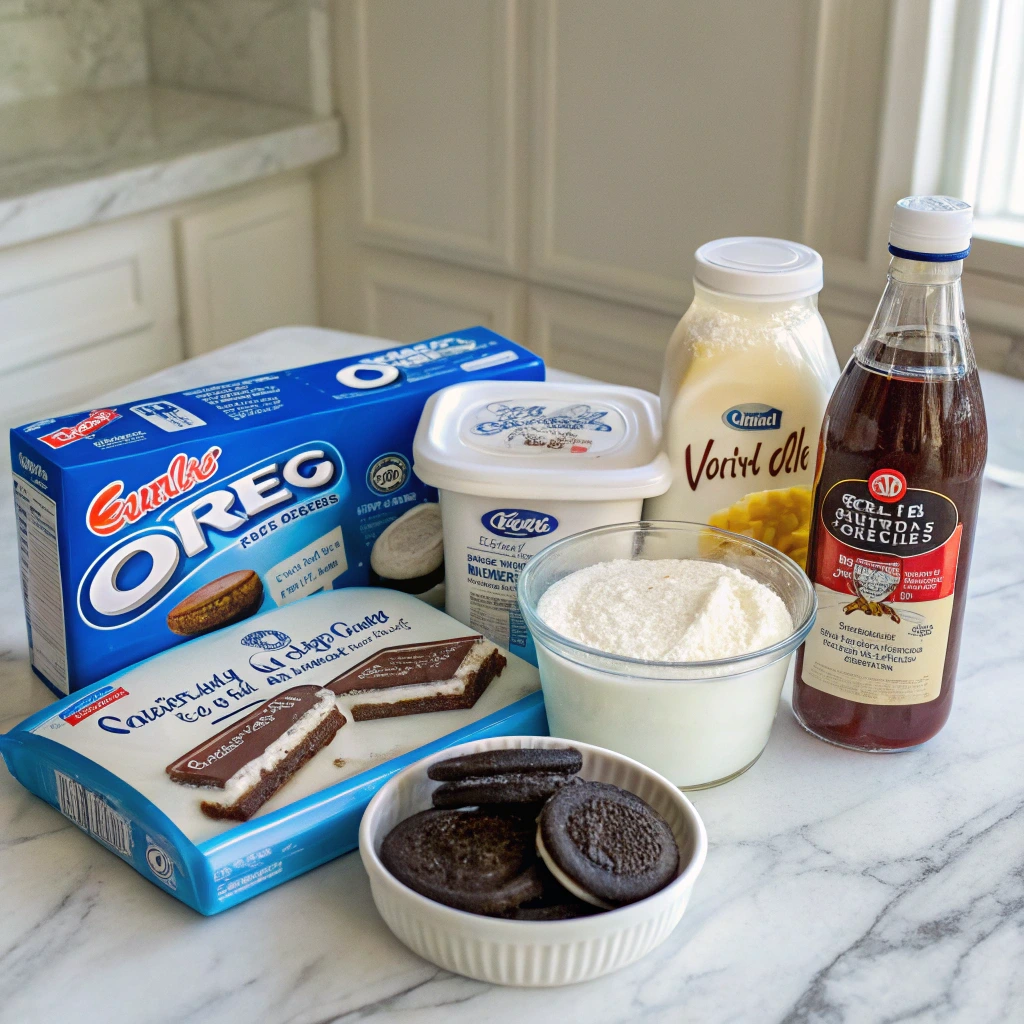Summer Oreo Ice Box Cake – No-Bake, Easy Dessert Ideas 10 Ingredients for Summer Oreo Ice Box Cake