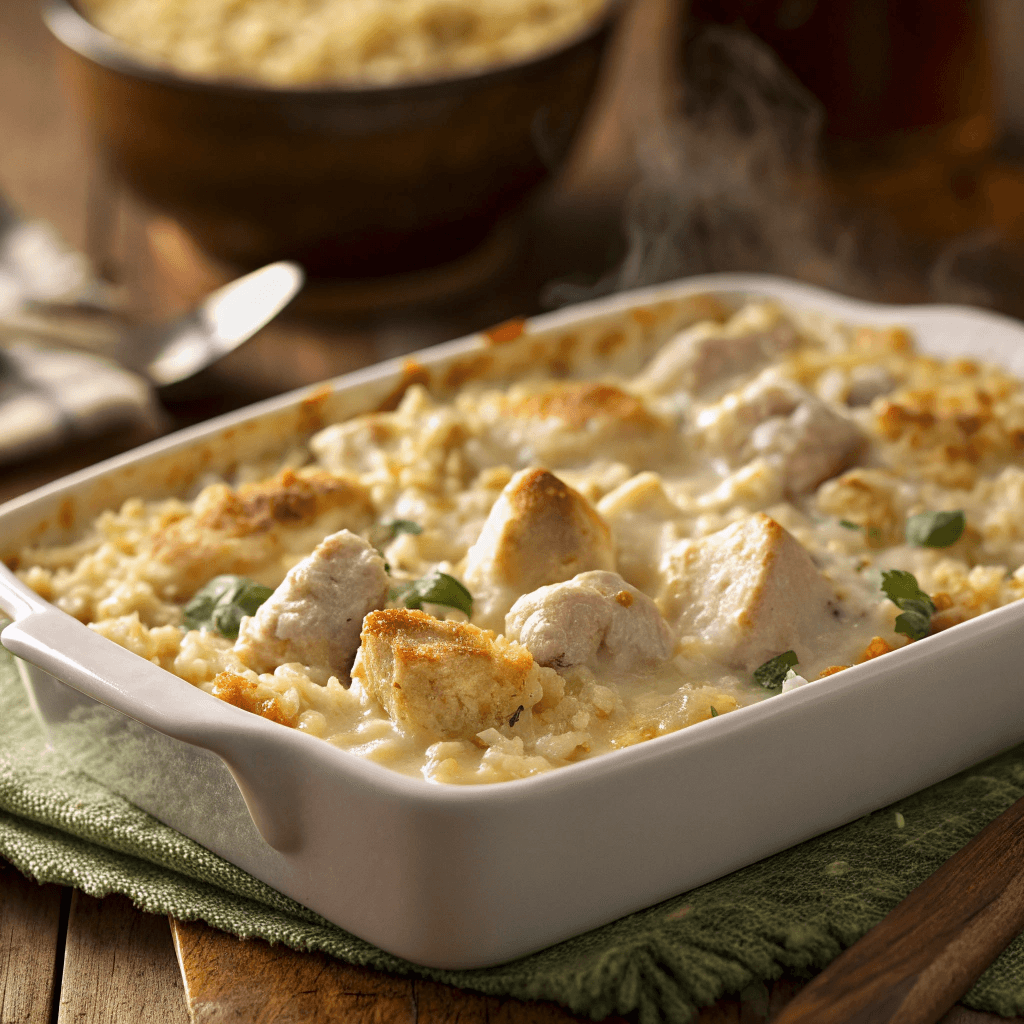 Chicken and Rice Casserole Recipes Cream of Chicken 4 ultra realistic close up of creamy chicken and ric