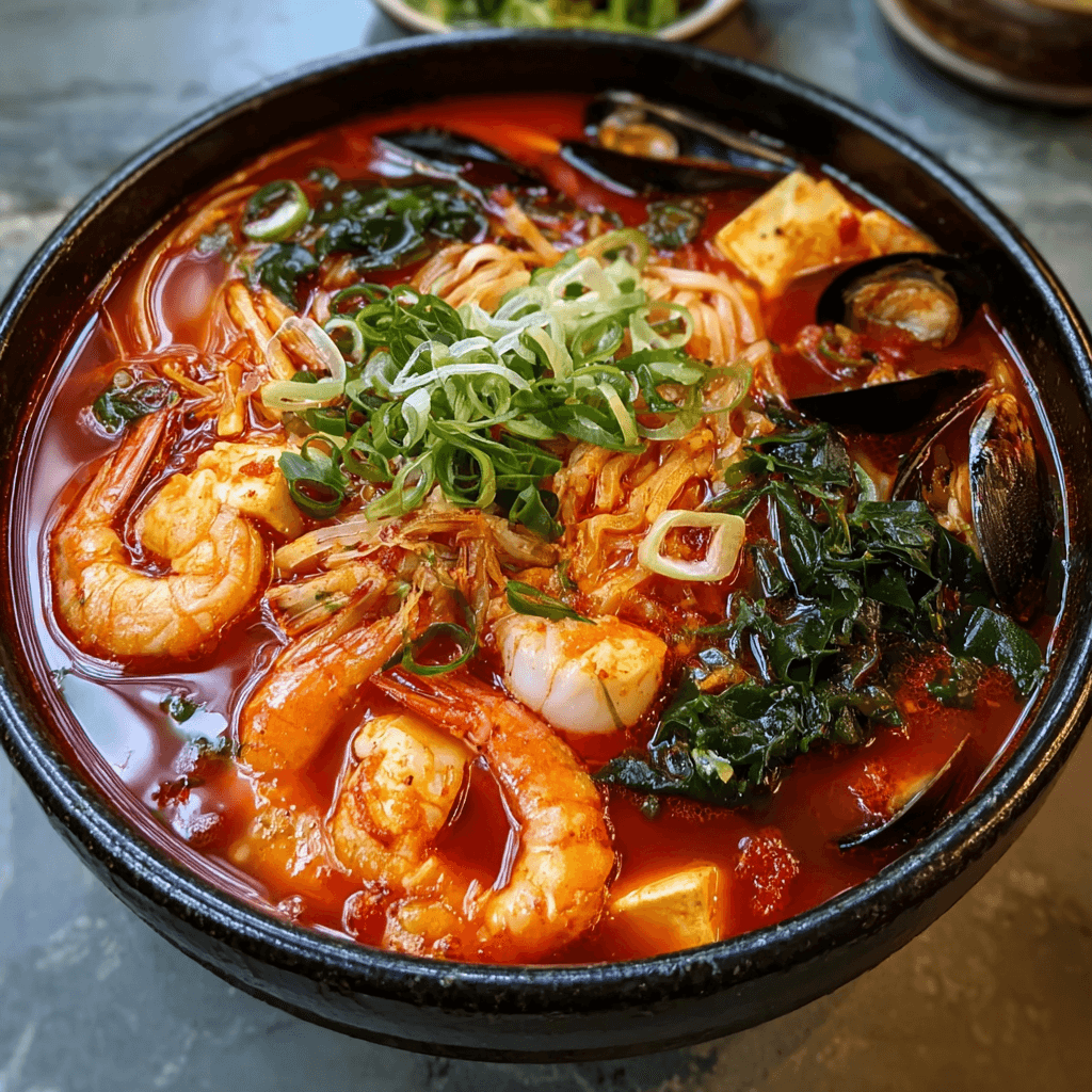 Jjamppong Recipe: Spicy Korean Noodle Soup