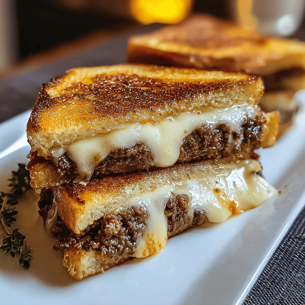 Classic Patty Melt Recipe with Beef, Cheese & Savory Sauce