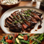Balsamic Flank Steak with Rosemary Marinade