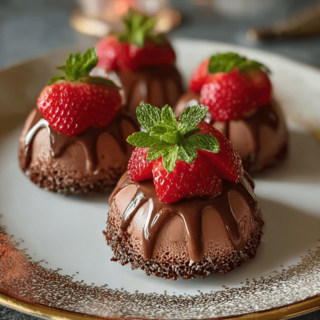 Chocolate Strawberry Mousse Domes: A Decadent Treat