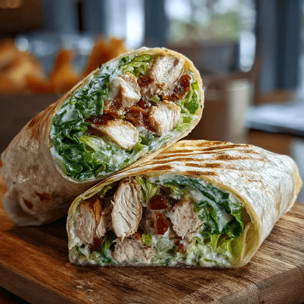 Chicken Caesar Wrap Recipe: A Flavorful Twist