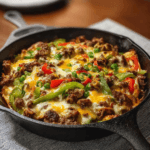 Philly Cheese Beef Skillet: A Flavorful Feast in One Skillet