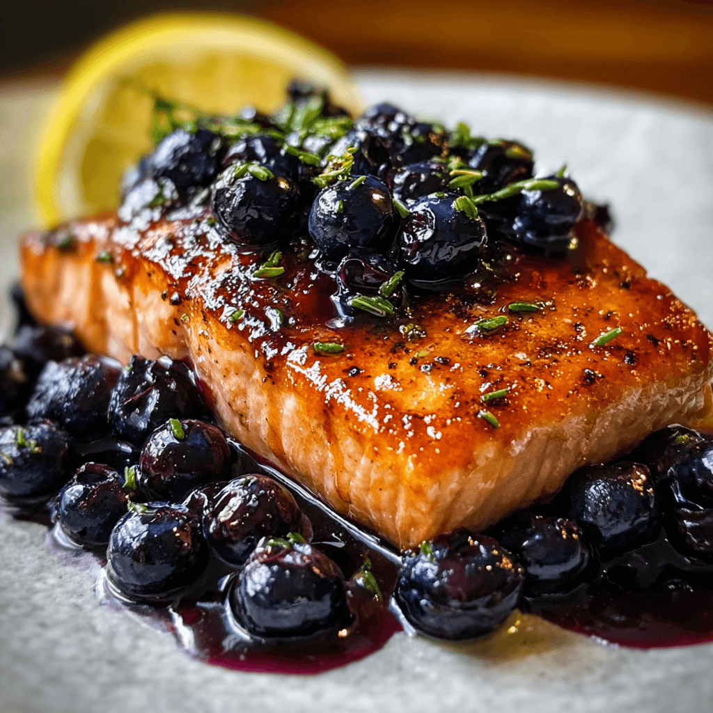 Blueberry Glazed Salmon [15-Minute Weeknight Meal]