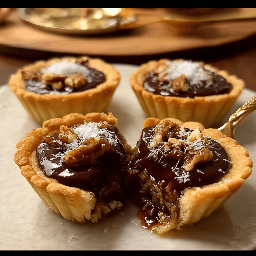 Chocolate Praline Mini Pies: Sweet, Crispy, Irresistible
