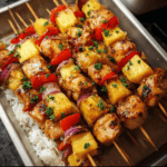 Baked Pineapple Chicken Kabobs | Sweet and Savory Delight