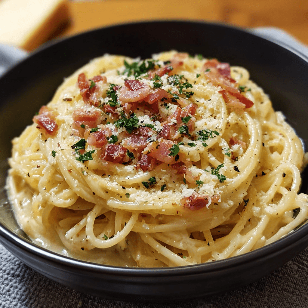 25-Minute Bacon Carbonara Pasta Recipe