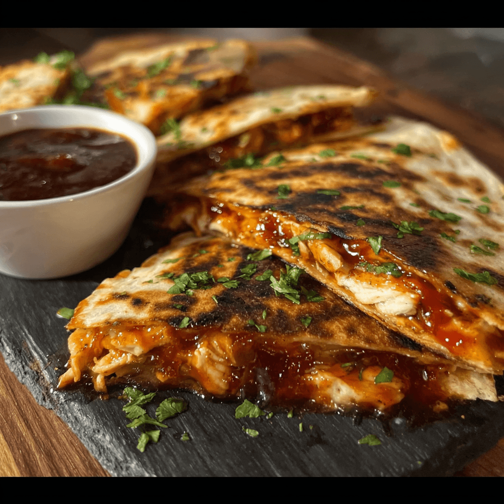 Blackstone Hot Honey BBQ Chicken Quesadillas Recipe