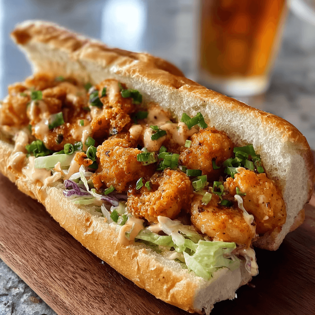 Quick Bang Bang Shrimp Po Boy Sandwich Recipe