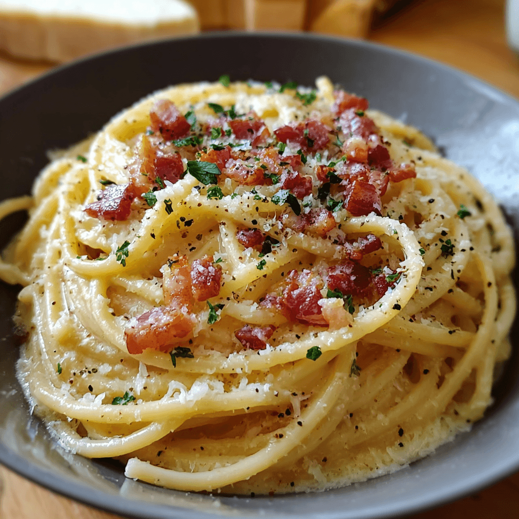 25-Minute Bacon Carbonara Pasta Recipe