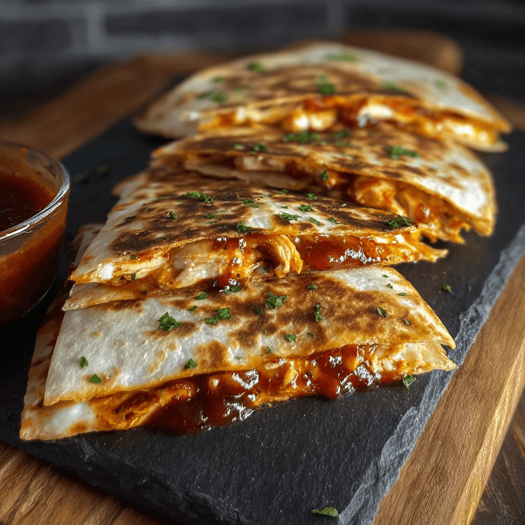 Blackstone Hot Honey BBQ Chicken Quesadillas Recipe