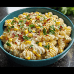 Creamy Street Corn Pasta Salad with Charred Corn