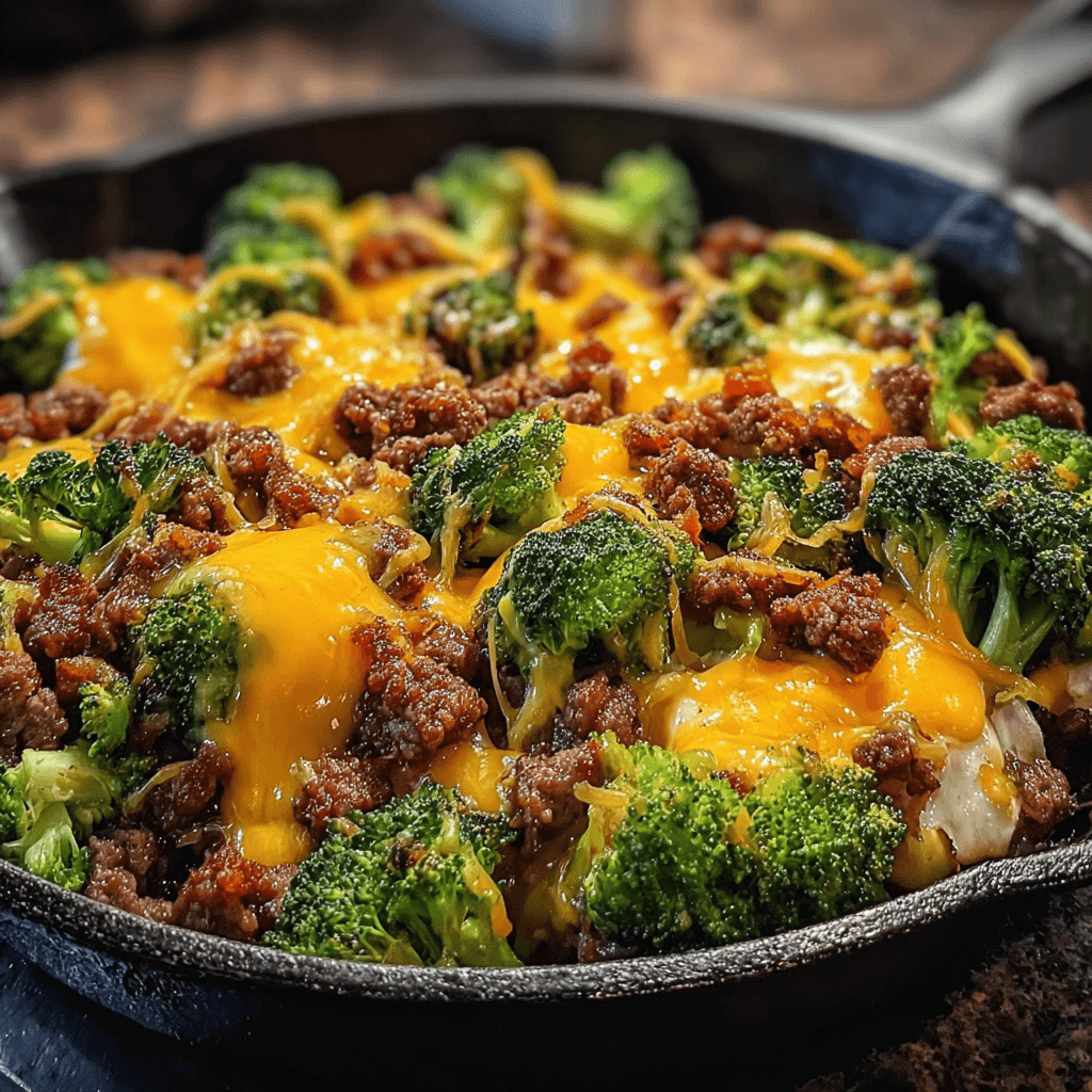 Keto Hamburger Broccoli Skillet: A Flavorful One-Pan Dinner
