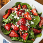 Strawberry Spinach Feta Salad Recipe