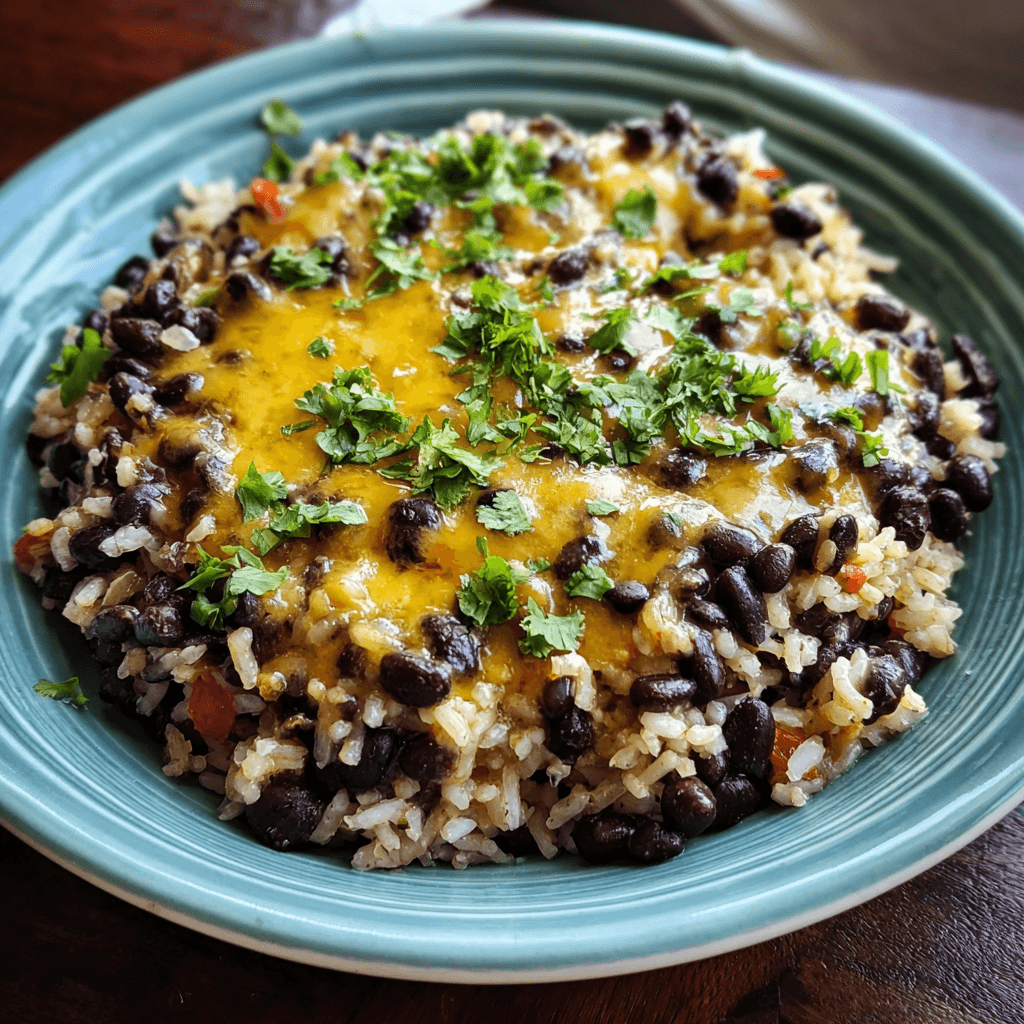 Cheesy Black Beans & Rice: A Family-Friendly One-Pot Meal