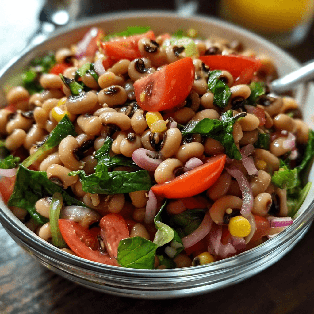 Juneteenth Black-Eyed Pea Salad with Flavorful Twist