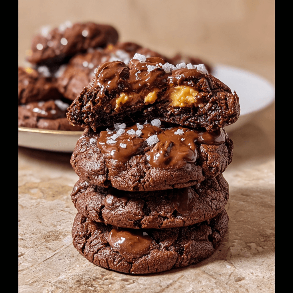 Peanut Butter Stuffed Chocolate Cookies Recipe