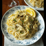 Vegan Lemon Artichoke Pasta with Creamy Artichoke-Infused Sauce