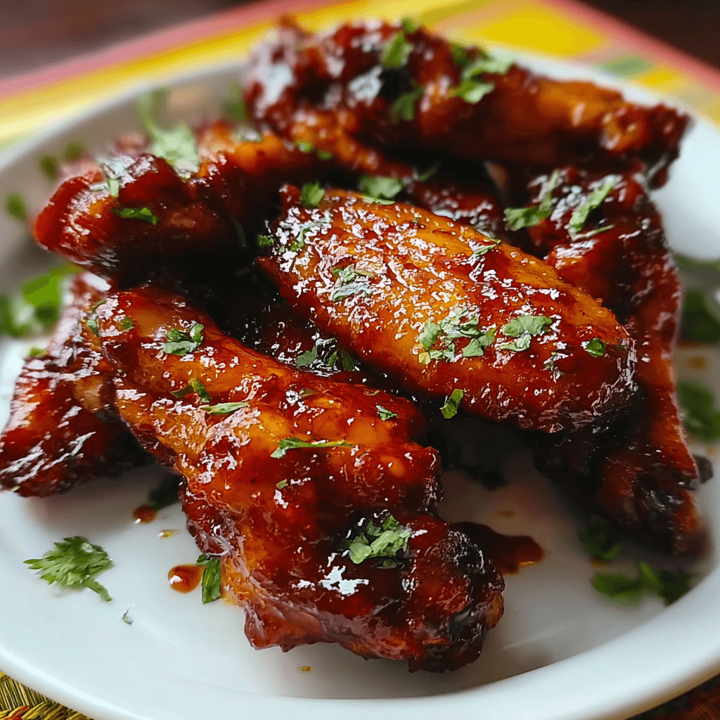 Spicy Sticky Tangy Tamarind BBQ Wings