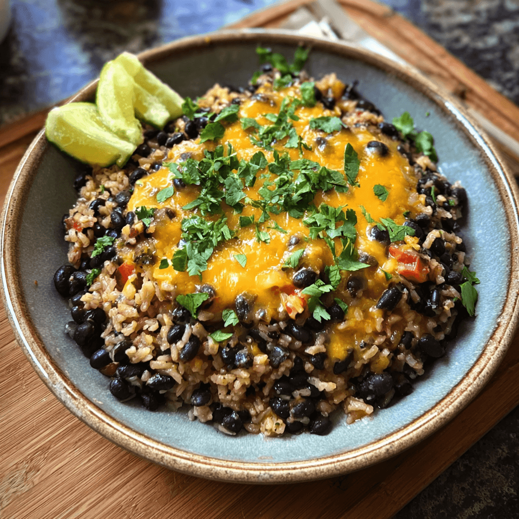 Cheesy Black Beans & Rice: A Family-Friendly One-Pot Meal