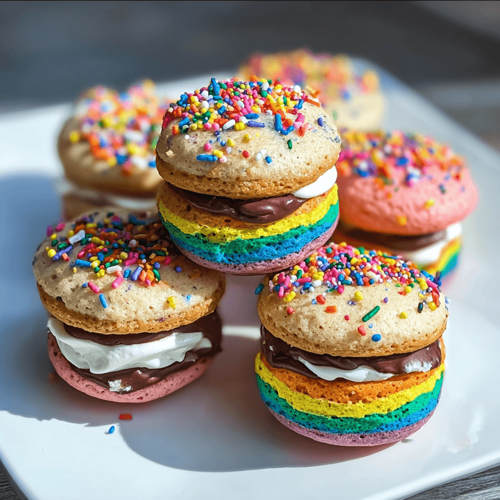 Rainbow Whoopie Pies That Taste Like Childhood Magic 2 Rainbow Whoopie Pies That Taste Like Childhood Magic