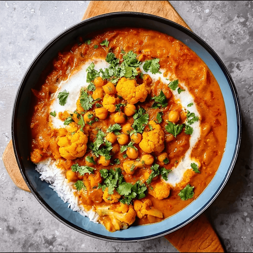 Cauliflower Chickpea Curry | A Flavorful One-Pot Dish