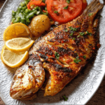 Grilled Tilapia with Cajun Skillet Sides 3 Grilled Tilapia with Cajun Skillet Sides