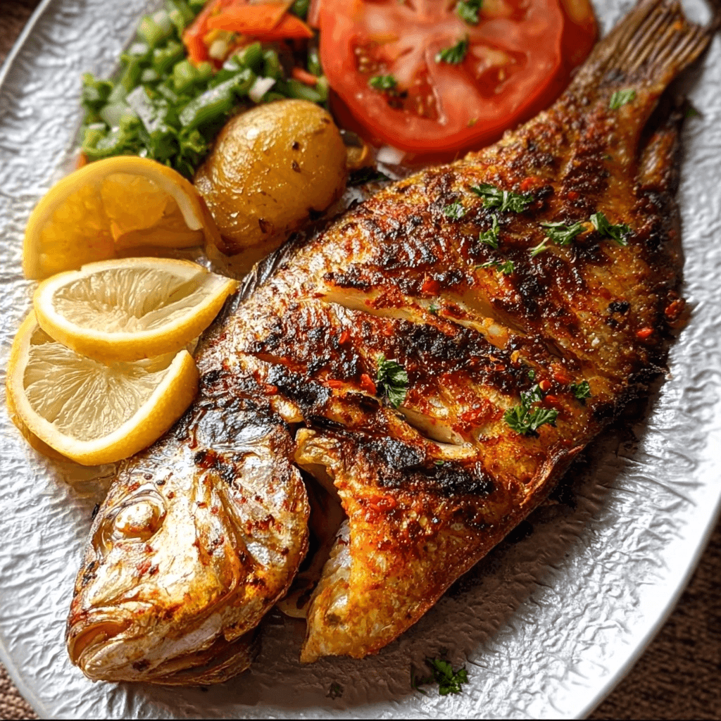 Grilled Tilapia with Cajun Skillet Sides