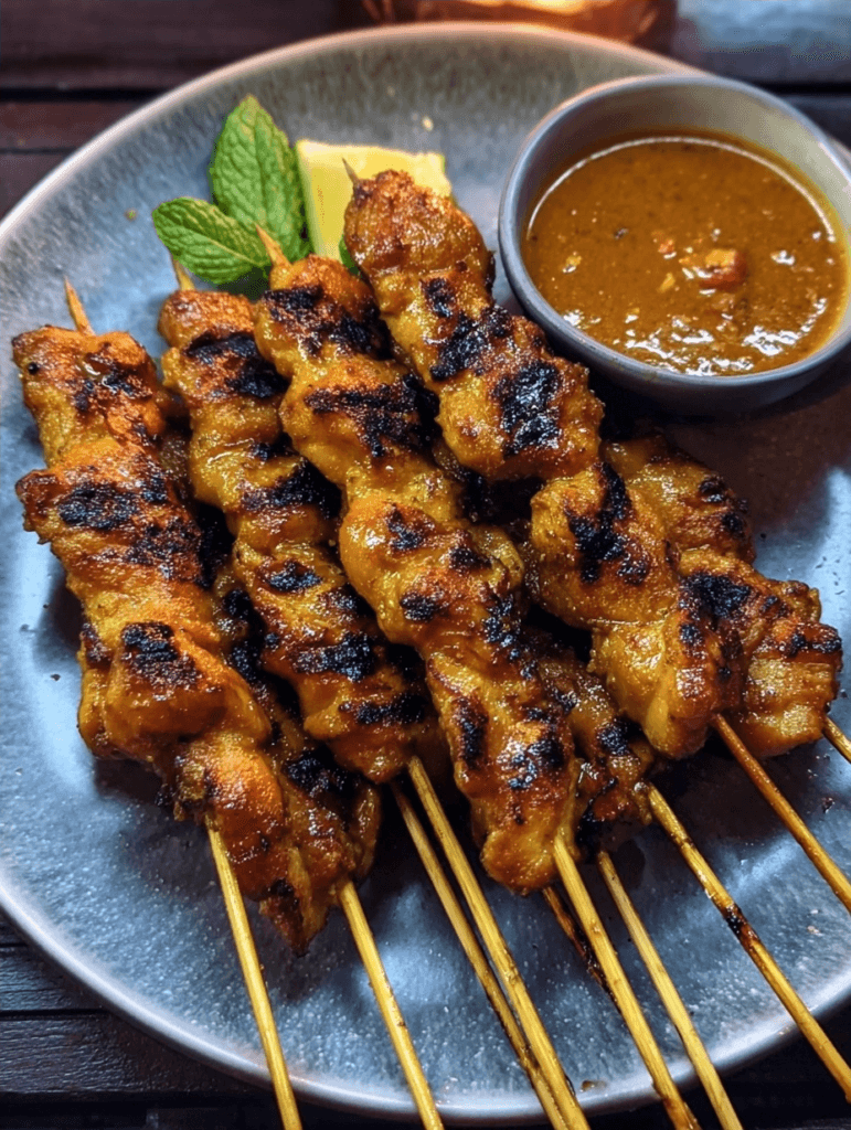Malaysian Chicken Satay Recipe: Juicy Skewers with Flavorful Peanut Sauce